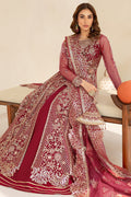 Farasha | Lu Zella Premium Formals 25 | Carmine Allure - by Libasekhas UK - Registered Vendor of : Farasha - 100% Original Designer Dress
