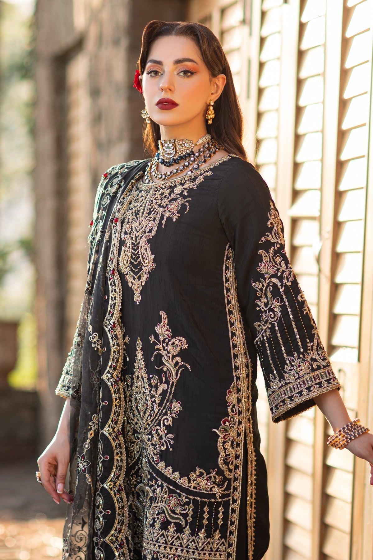 Naqshi | Samarkand Wedding Formals | Qamar - by - Libasekhas UK - Registered Vendor of : Naqshi - 100% Original Designer Dresss