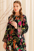 Farasha | Printed Essentials | Ebony Passion - by - Libasekhas UK - Registered Vendor of : Farasha - 100% Original Designer Dresss