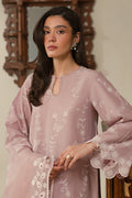 Cross Stitch | Chikankari Lawn 25 | MAUVE GLAM - by - Libasekhas UK - Registered Vendor of : Cross Stitch - 100% Original Designer Dresss