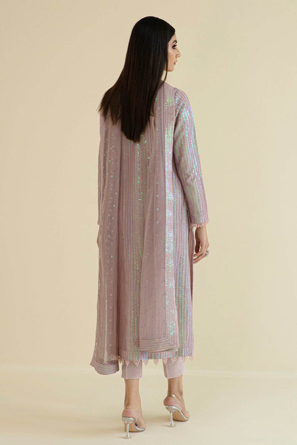 Baroque | Formals Collection | EMBROIDERED NET UF-384 - by Libasekhas UK - Registered Vendor of : Baroque - 100% Original Designer Dress