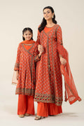 Maria B | 3 Piece Printed Linen Suit | MKD-W24-16 - by - Libasekhas UK - Registered Vendor of : Maria B - 100% Original Designer Dresss