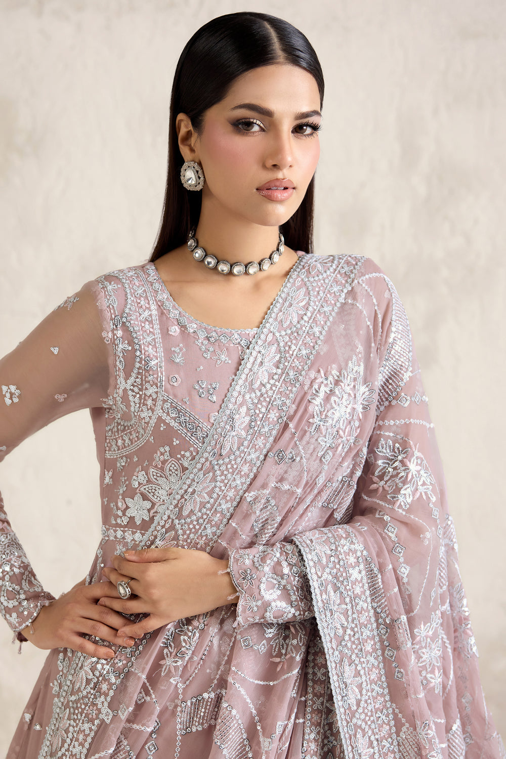 Farasha | Formals 26 | Mauve Pearl - by Libasekhas UK - Registered Vendor of : Farasha - 100% Original Designer Dress