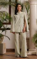 Threads and Motifs | Formal Dresses 25 | Embroidered Cape With Trouser - by Libasekhas UK - Registered Vendor of : Threads and Motifs - 100% Original Designer Dress
