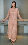 Threads and Motifs | Formal Dresses 25 | Net Embroidered Jacket With Inner - by Libasekhas UK - Registered Vendor of : Threads and Motifs - 100% Original Designer Dress