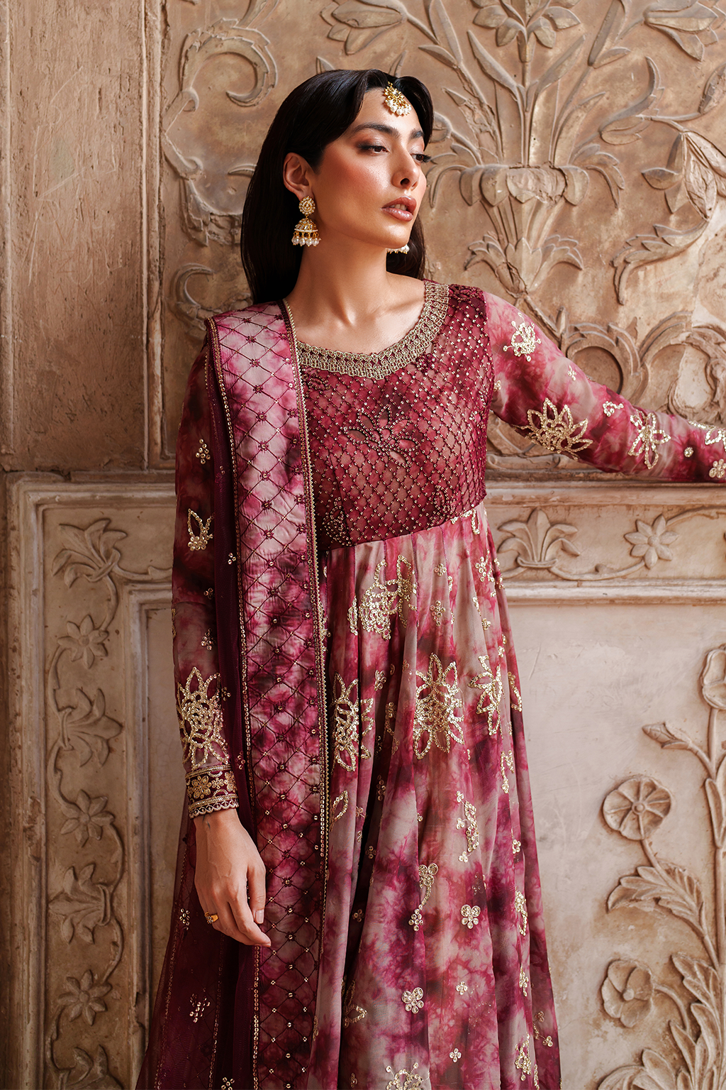 Iznik | Festive Formal | UE-533 Printed Chiffon - by Libasekhas UK - Registered Vendor of : Iznik - 100% Original Designer Dress