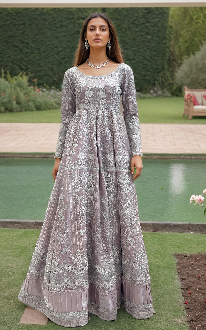 Threads and Motifs | Formal Dresses 25 | Embroidered Maxi - by Libasekhas UK - Registered Vendor of : Threads and Motifs - 100% Original Designer Dress