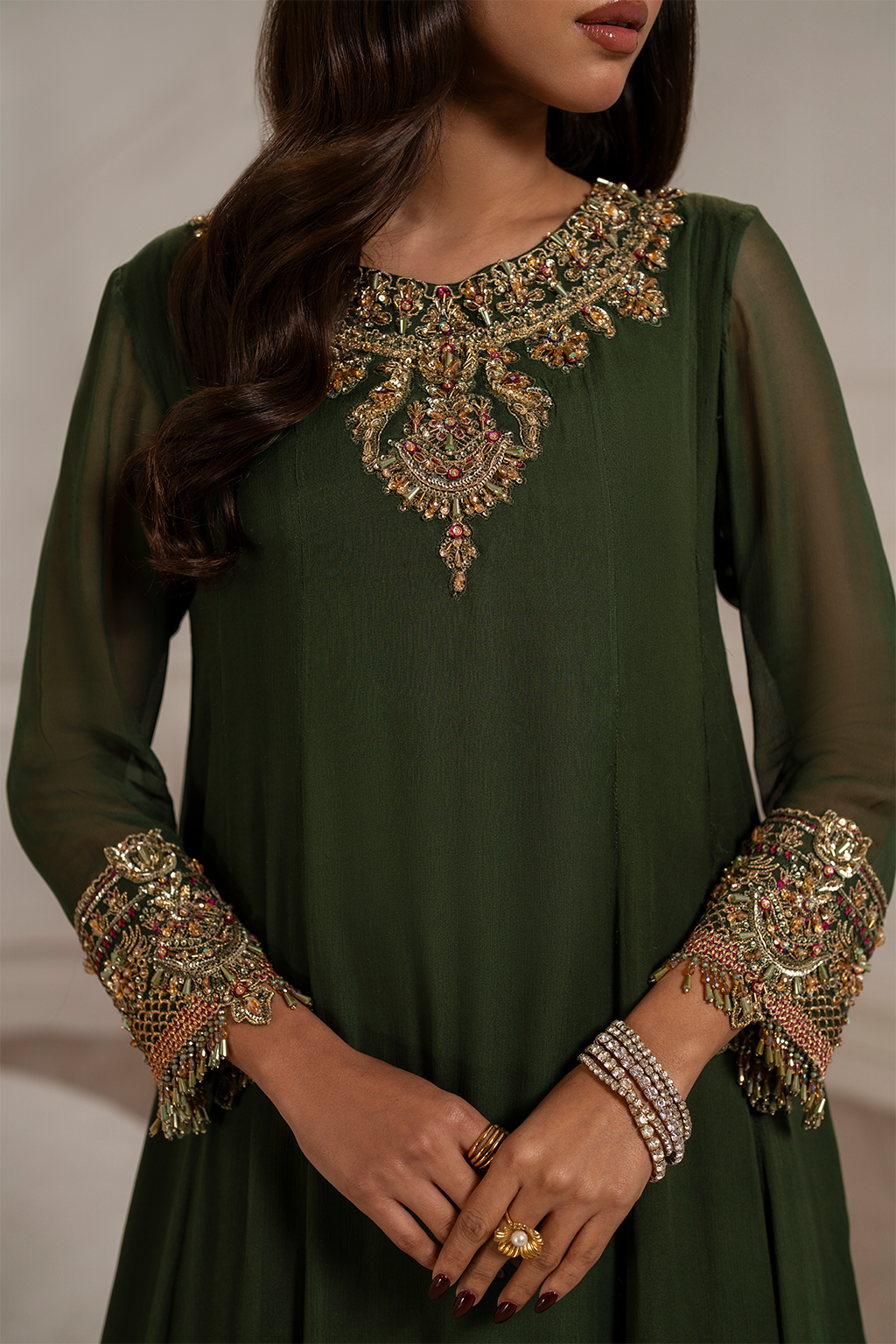 Iznik I Festive Formal I UE-416 Embroidered Chiffon - by Libasekhas UK - Registered Vendor of : Iznik - 100% Original Designer Dress