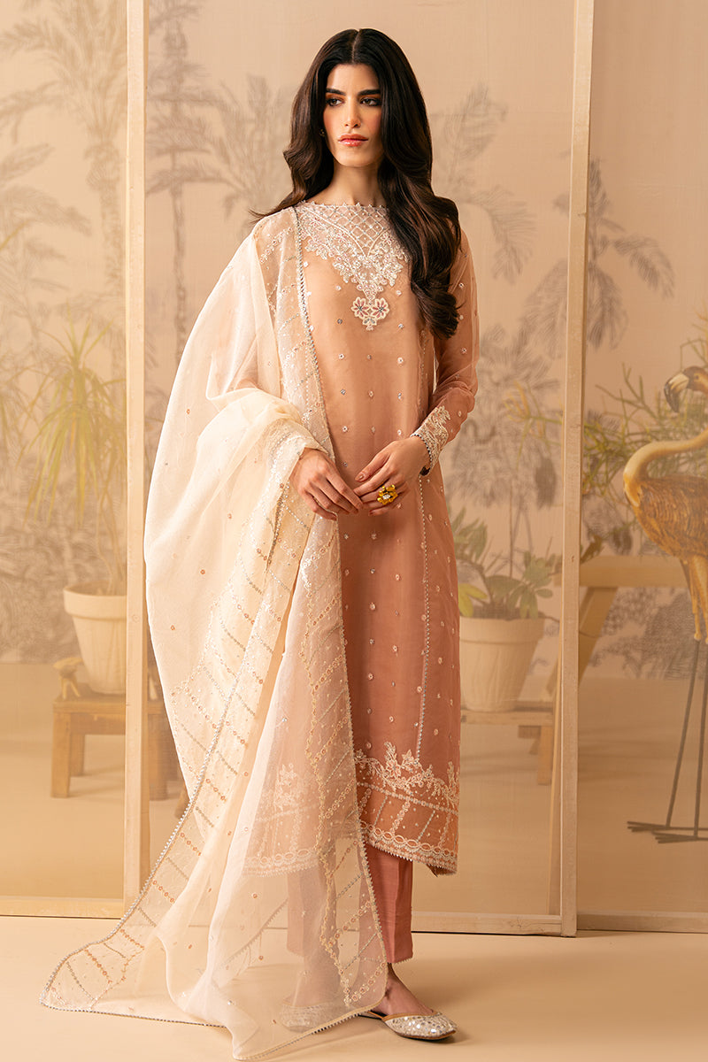 Cross Stitch | Luxe Atelier 24 | CORAL CASCADE - by - Libasekhas UK - Registered Vendor of : Cross Stitch - 100% Original Designer Dresss