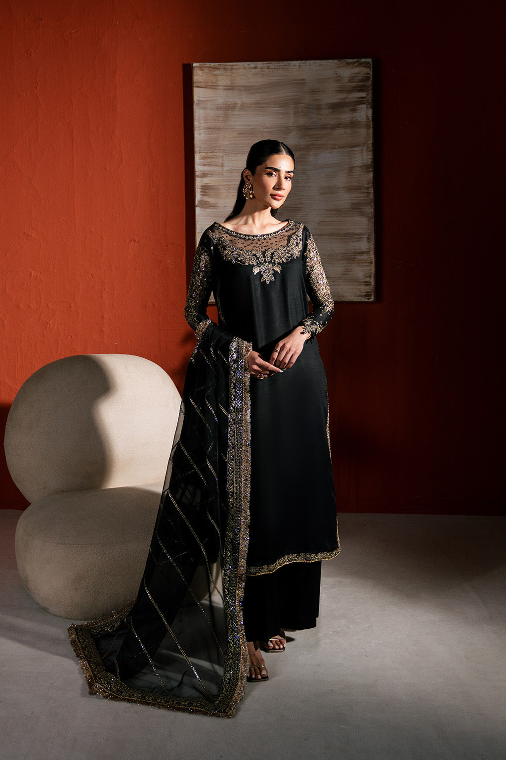 Neeshay | Raw Silk | RTW-RS-03 - by Libasekhas UK - Registered Vendor of : Neeshay - 100% Original Designer Dress