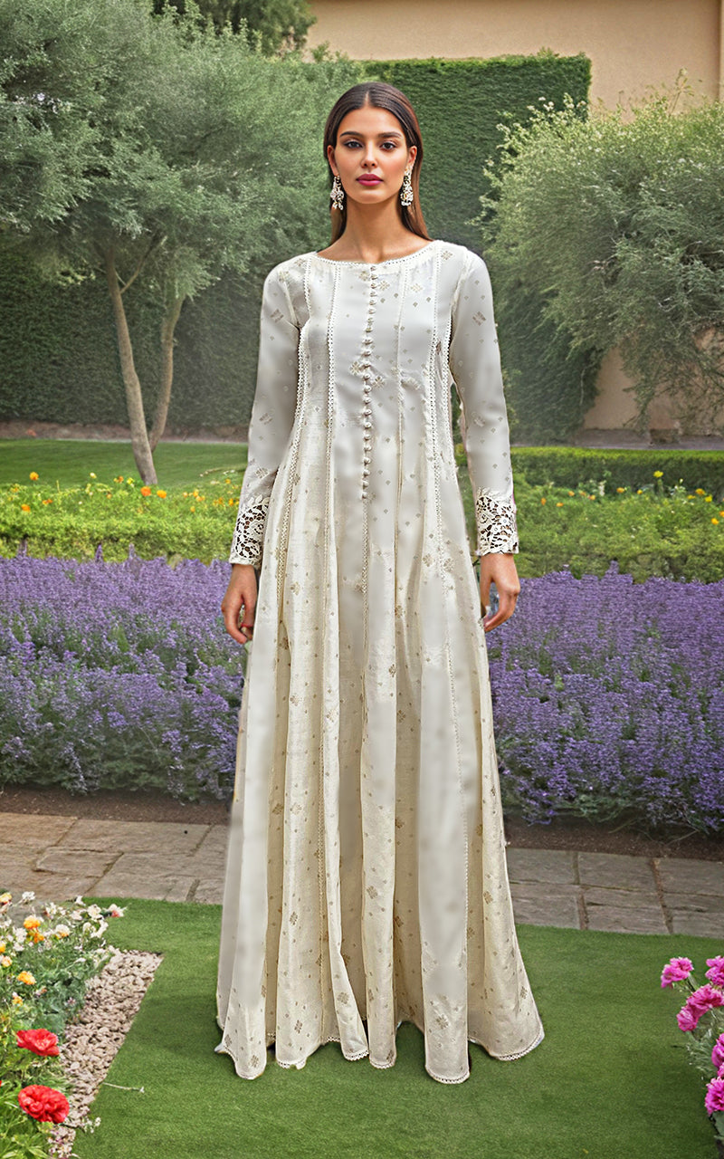 Threads and Motifs | Formal Dresses 25 | FLARED PESHWAS WITH DUPATTA AND TROUSER - by Libasekhas UK - Registered Vendor of : Threads and Motifs - 100% Original Designer Dress