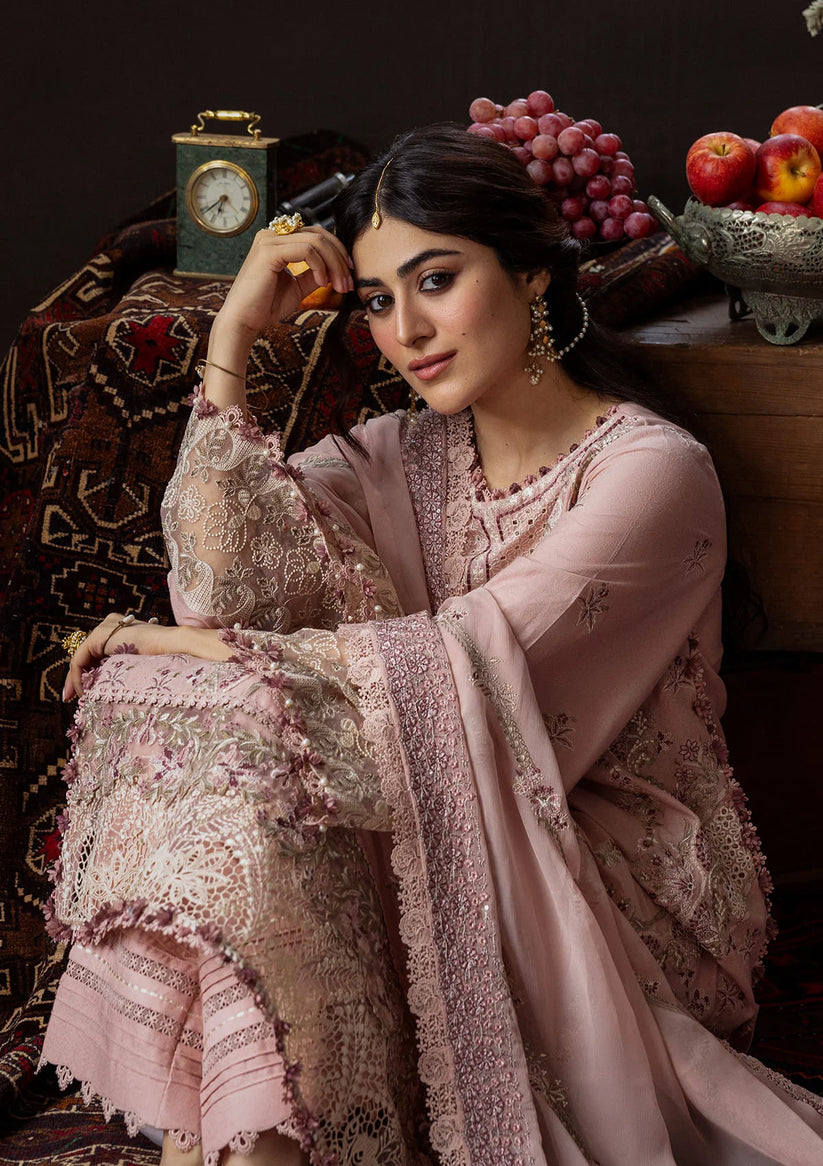 Kahf Premium | Kahf Karandi 25 | KKH-08 ROSABELLE - by Libasekhas UK - Registered Vendor of : Kahf Premium - 100% Original Designer Dress