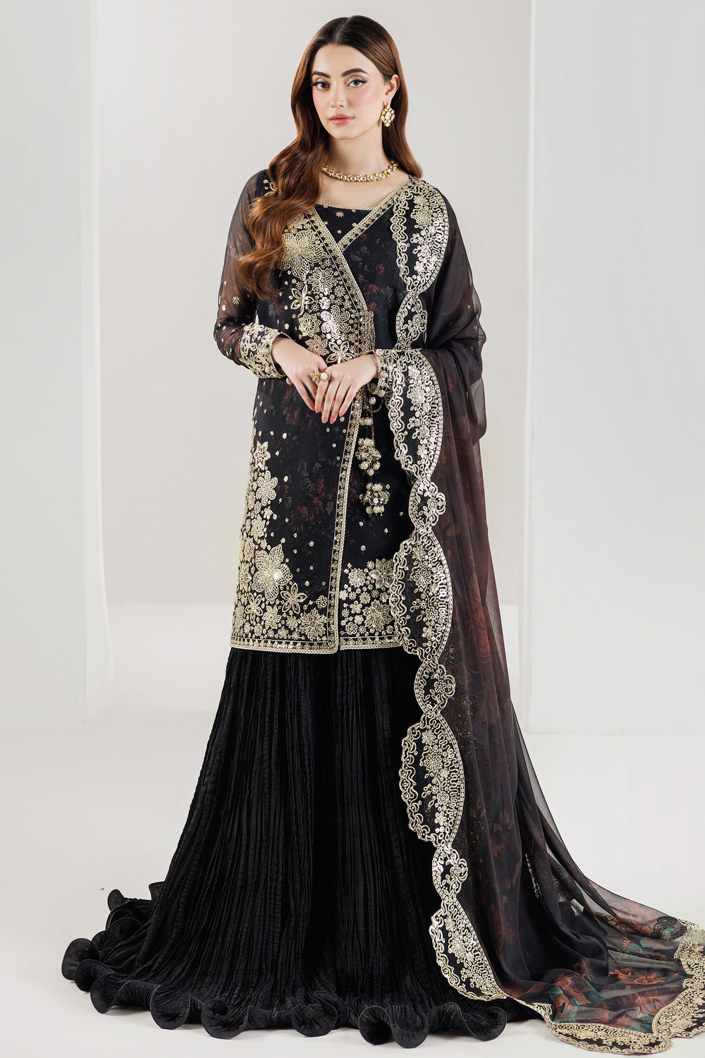 Farasha | Formals 26 | Raven Noir - by Libasekhas UK - Registered Vendor of : Farasha - 100% Original Designer Dress