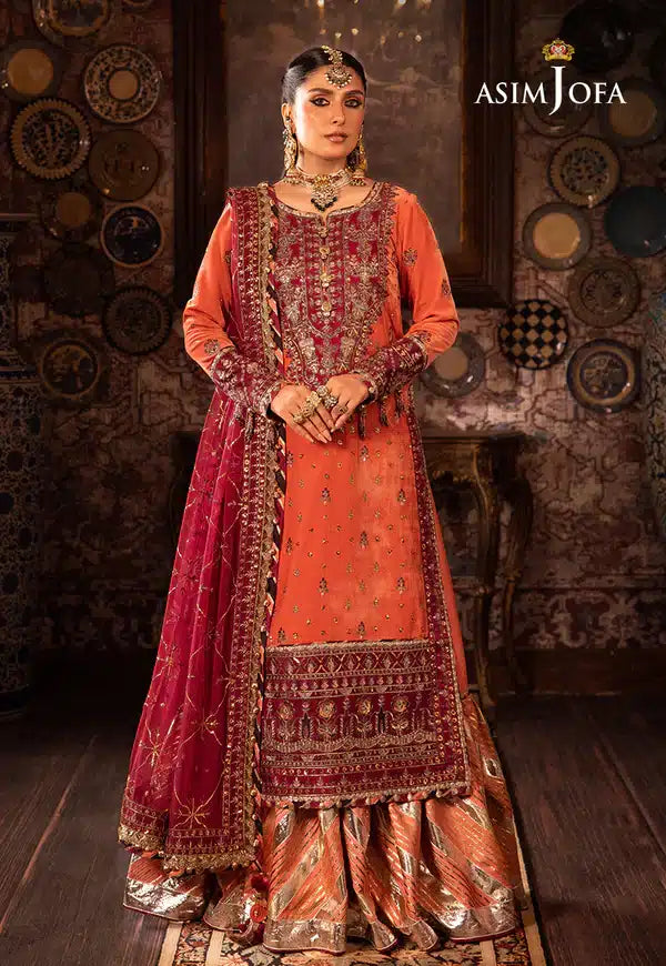 Asim Jofa | Makhmal Wedding Velvet 23 | AJMM-01 - by - Libasekhas UK - Registered Vendor of : Asim Jofa - 100% Original Designer Dresss