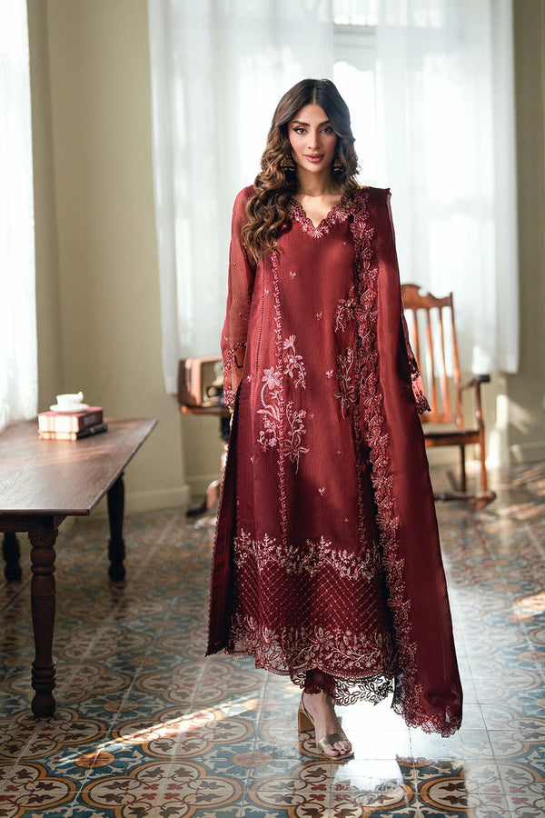 Azure | Eid Drop | Hibiscus - by Libasekhas UK - Registered Vendor of : Azure - 100% Original Designer Dress