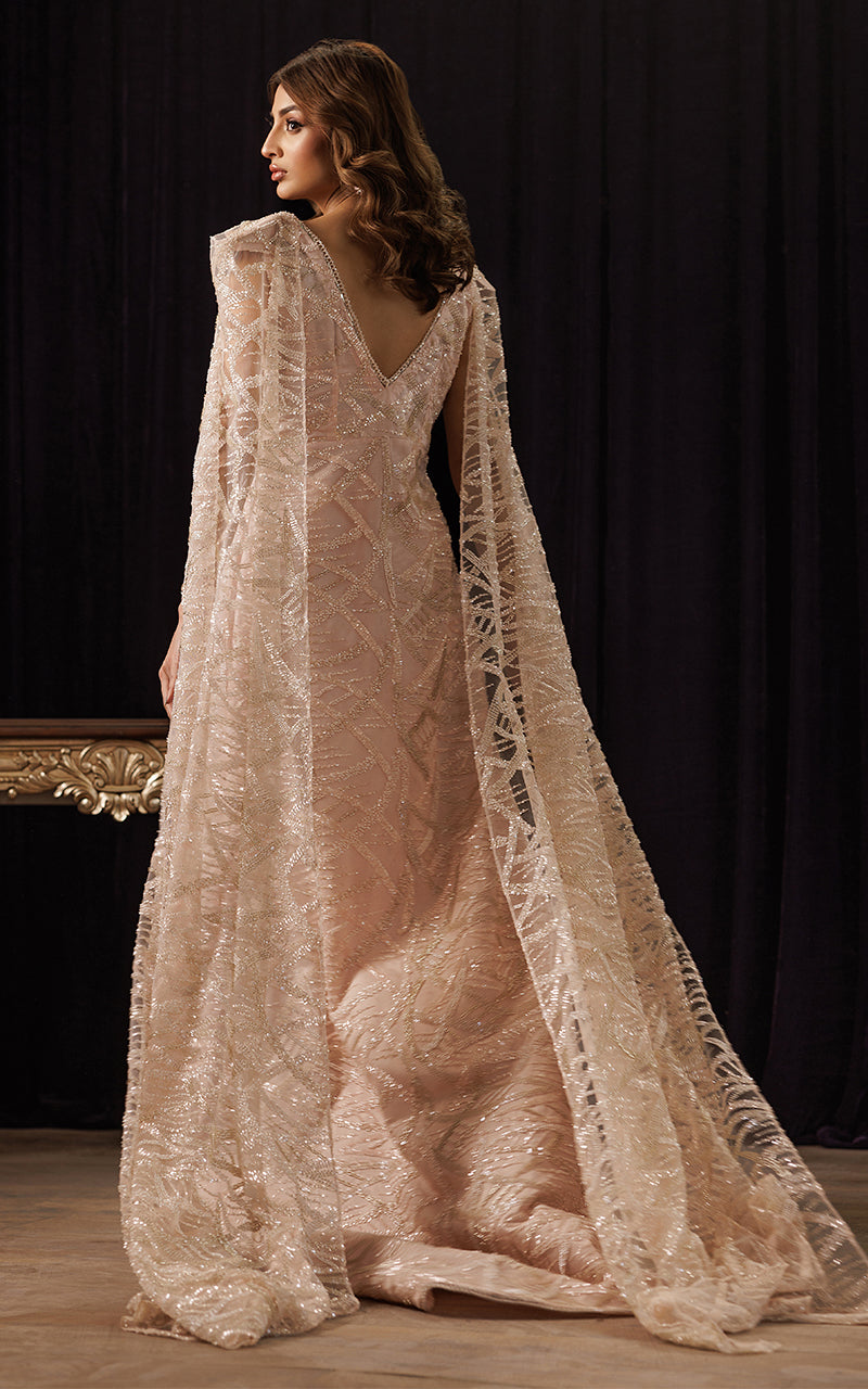 Threads and Motifs | Formal Dresses 25 | Net Embroidered Jacket with Embroidered Tube & Trouser - by Libasekhas UK - Registered Vendor of : Threads and Motifs - 100% Original Designer Dress