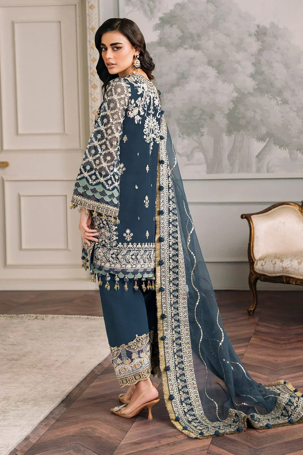 Baroque | Chantelle Embroidered Collection | CH12-01 - by - Libasekhas UK - Registered Vendor of : Baroque - 100% Original Designer Dresss