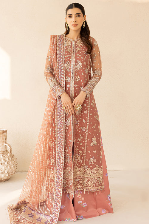 Farasha | Lu Zella Premium Formals 25 | Vintage Rose - by Libasekhas UK - Registered Vendor of : Farasha - 100% Original Designer Dress