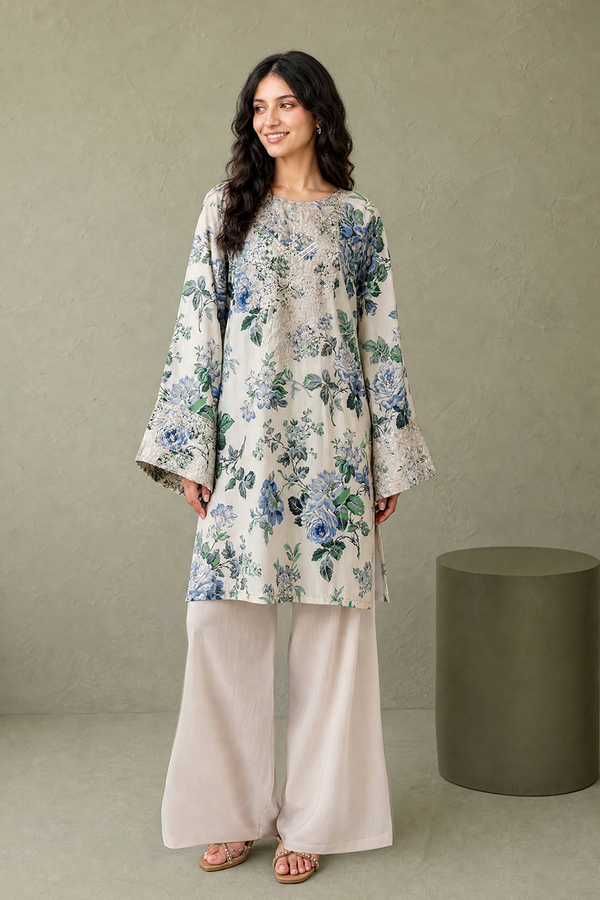 Saad Shaikh | Ease Fall Edit 26 | D-12 Co-ord Set Skin - by Libasekhas UK - Registered Vendor of : Saad Shaikh - 100% Original Designer Dress