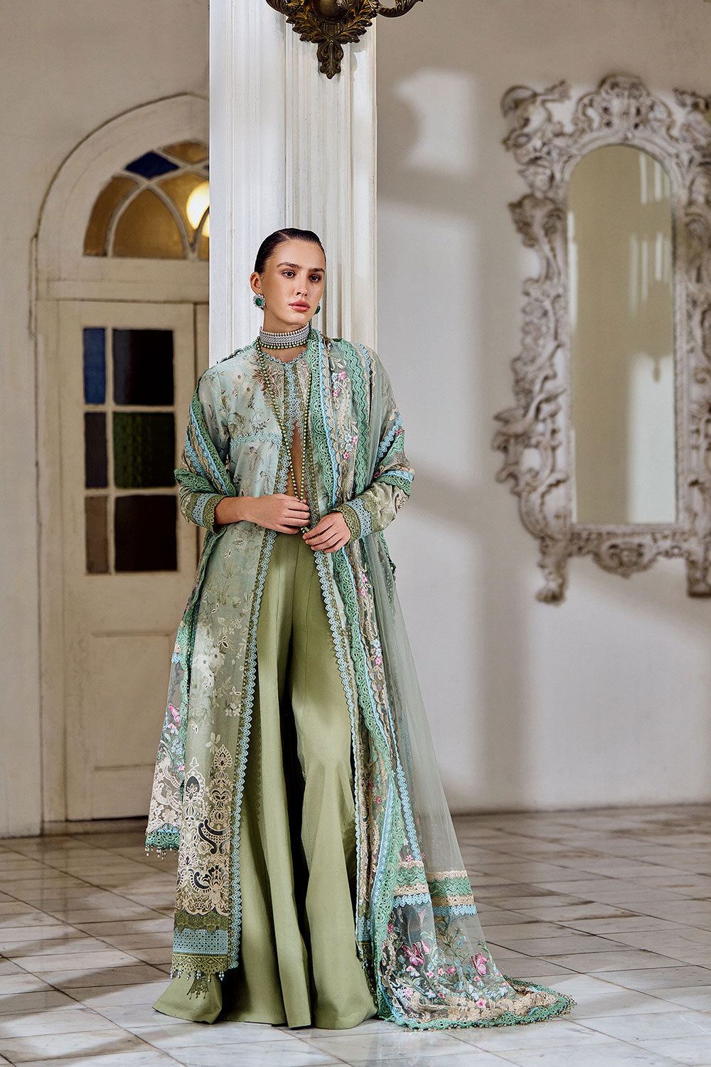 Sobia Nazir | Luxury Lawn Eid 26 | 12A - by Libasekhas UK - Registered Vendor of : Sobia Nazir - 100% Original Designer Dress