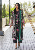 Elaf Premium | Printed Collection 24 | EEP-02A - Dark Floral - by - Libasekhas UK - Registered Vendor of : Elaf Premium - 100% Original Designer Dresss