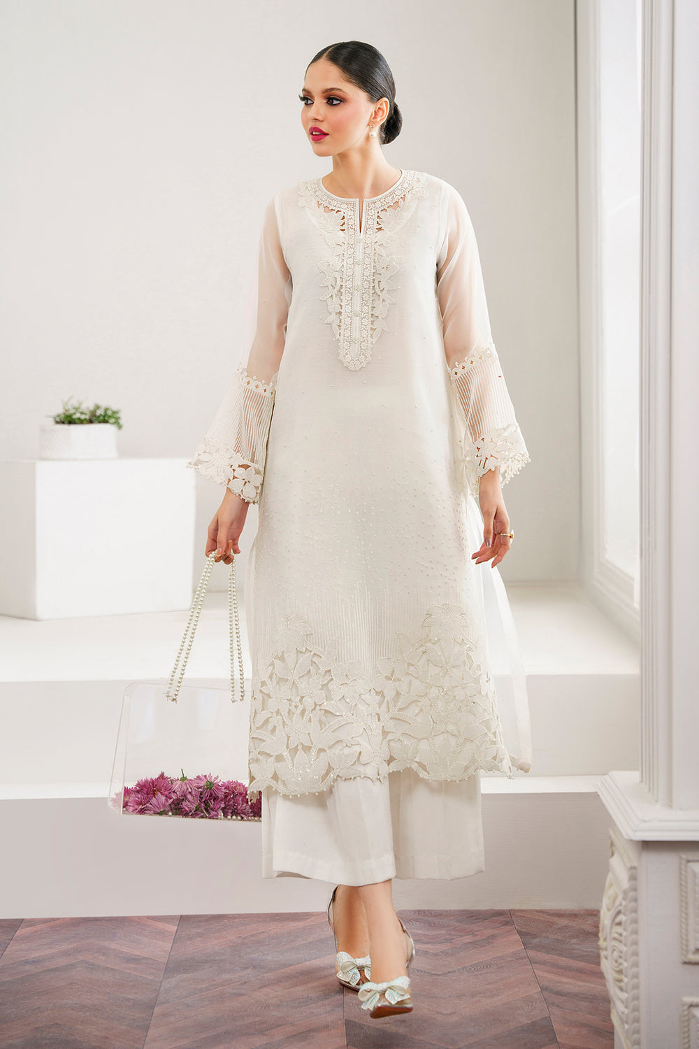 Baroque | Formals Collection | EMBROIDERED ORGANZA UF-526 - by Libasekhas UK - Registered Vendor of : Baroque - 100% Original Designer Dress