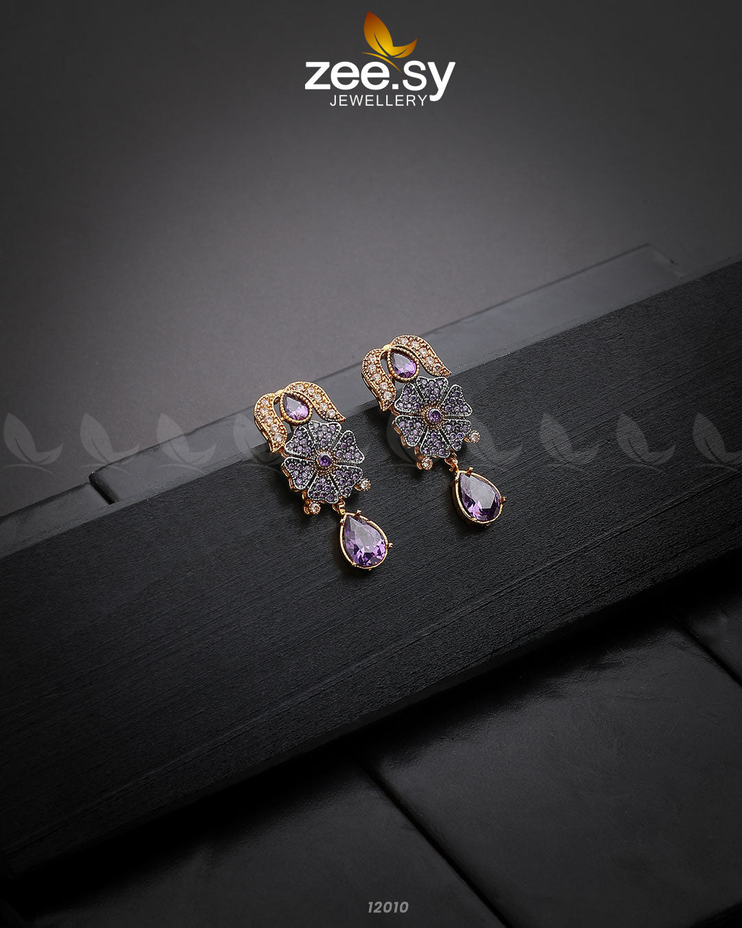 Sunflower Earrings - by - Libasekhas UK - Registered Vendor of : Zeesy - 100% Original Designer Dresss