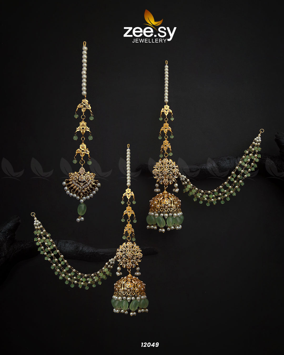 Glamourous Jhumka Earrings - by - Libasekhas UK - Registered Vendor of : Zeesy - 100% Original Designer Dresss