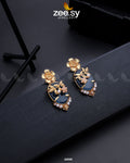 Crystal Glow Earrings - by - Libasekhas UK - Registered Vendor of : Zeesy - 100% Original Designer Dresss