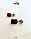 Petite Gems Earrings - by - Libasekhas UK - Registered Vendor of : Zeesy - 100% Original Designer Dresss