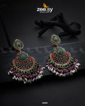 Lahza Naurattan Earrings - by - Libasekhas UK - Registered Vendor of : Zeesy - 100% Original Designer Dresss