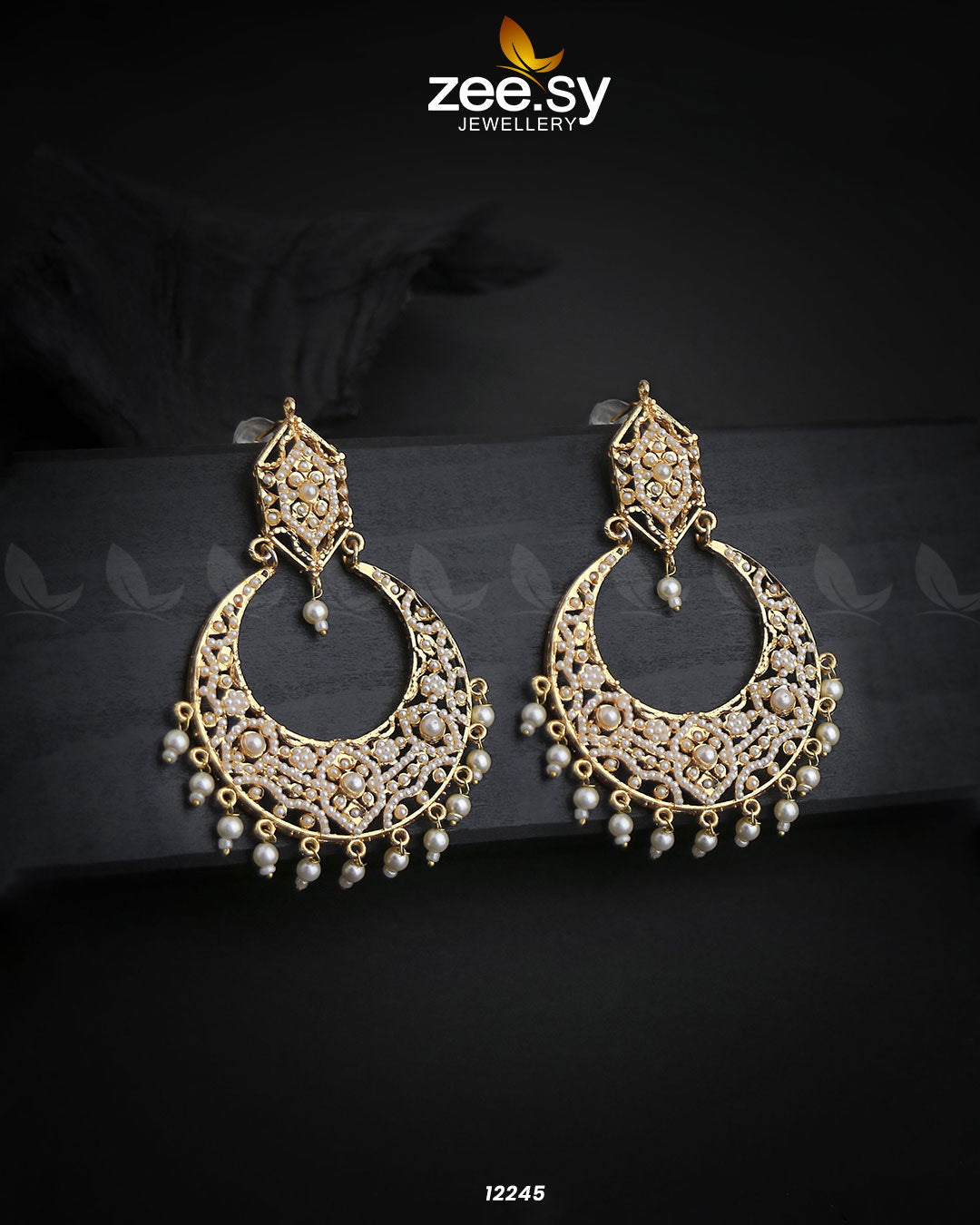 Armeena's Earrings - by - Libasekhas UK - Registered Vendor of : Zeesy - 100% Original Designer Dresss