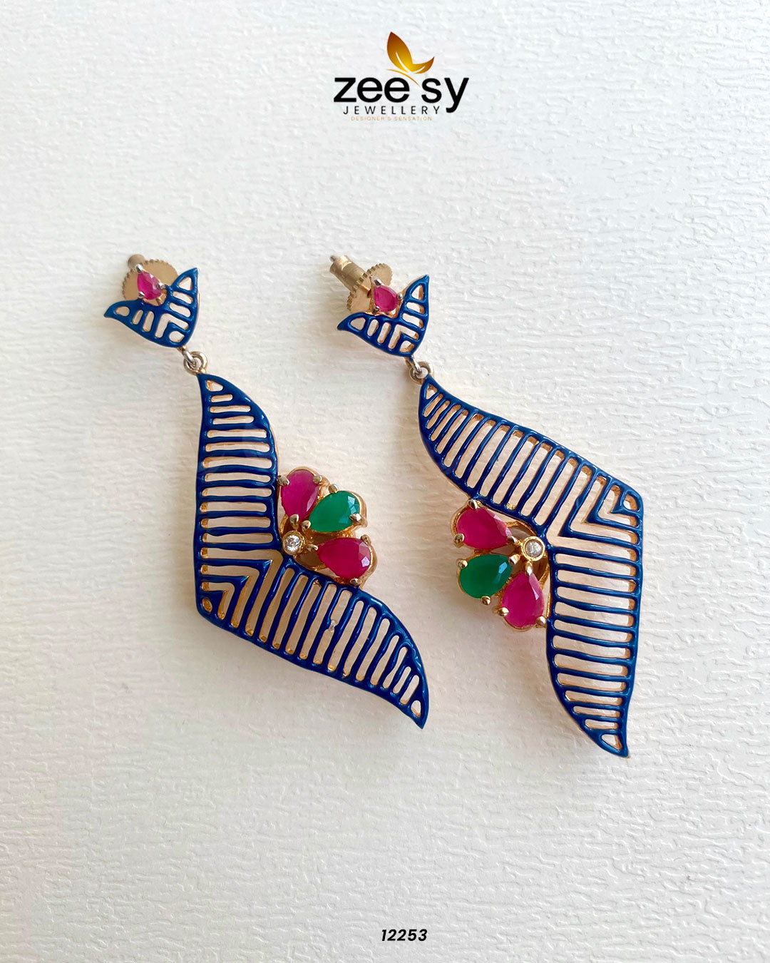 Earrings-0595 - by - Libasekhas UK - Registered Vendor of : Zeesy - 100% Original Designer Dresss