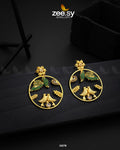 Nouveau Earrings - by - Libasekhas UK - Registered Vendor of : Zeesy - 100% Original Designer Dresss