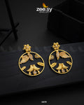 Nouveau Earrings - by - Libasekhas UK - Registered Vendor of : Zeesy - 100% Original Designer Dresss