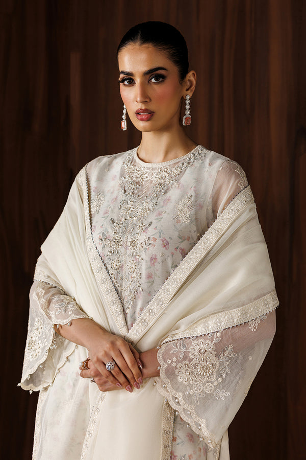 Baroque | Formals Collection | EMBROIDERED COTTON NET UF-4440 - by Libasekhas UK - Registered Vendor of : Baroque - 100% Original Designer Dress