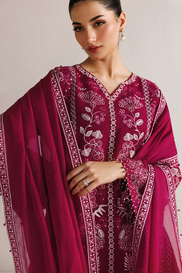Baroque | Formals Collection | EMBROIDERED COTTON NET UF-4511 - by Libasekhas UK - Registered Vendor of : Baroque - 100% Original Designer Dress