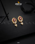 Quartz Earrings - by - Libasekhas UK - Registered Vendor of : Zeesy - 100% Original Designer Dresss