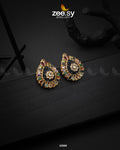 Slate Crush Earrings - by - Libasekhas UK - Registered Vendor of : Zeesy - 100% Original Designer Dresss