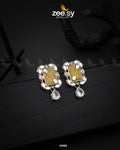 Agate Studs Earrings - by - Libasekhas UK - Registered Vendor of : Zeesy - 100% Original Designer Dresss