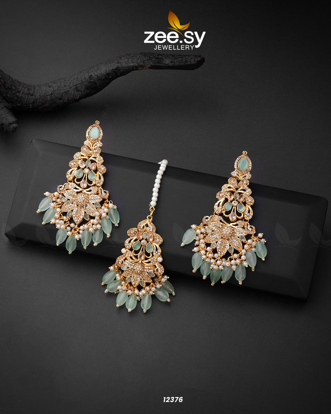 Sarah's Earrings - by - Libasekhas UK - Registered Vendor of : Zeesy - 100% Original Designer Dresss