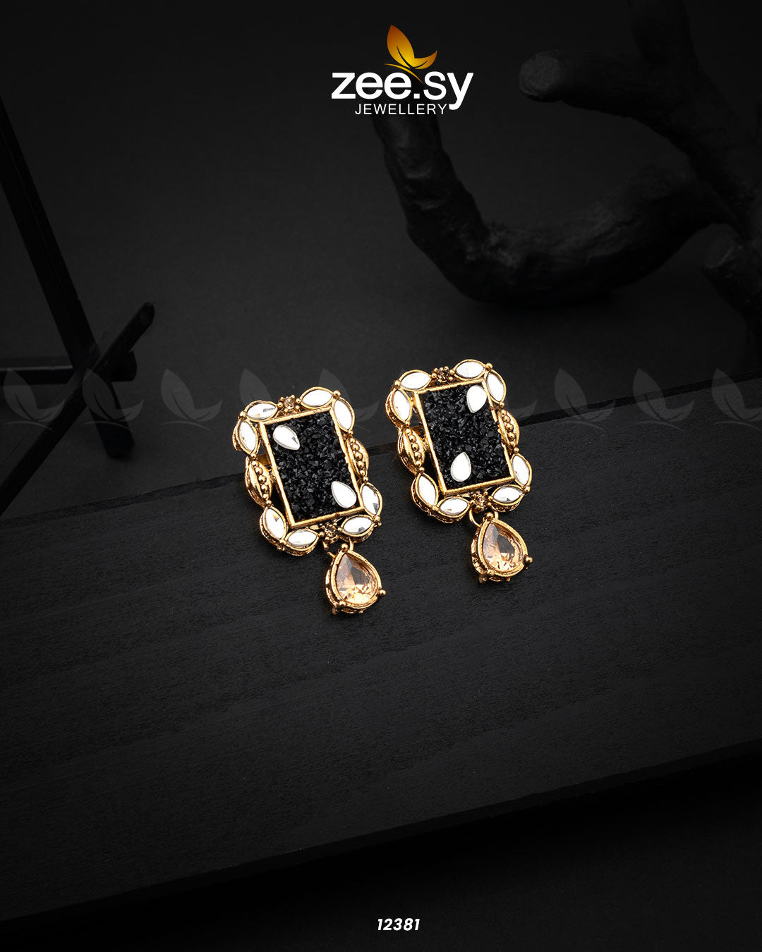 Ethereal Earrings - by - Libasekhas UK - Registered Vendor of : Zeesy - 100% Original Designer Dresss