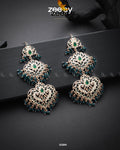 Keerthi's Earrings - by - Libasekhas UK - Registered Vendor of : Zeesy - 100% Original Designer Dresss