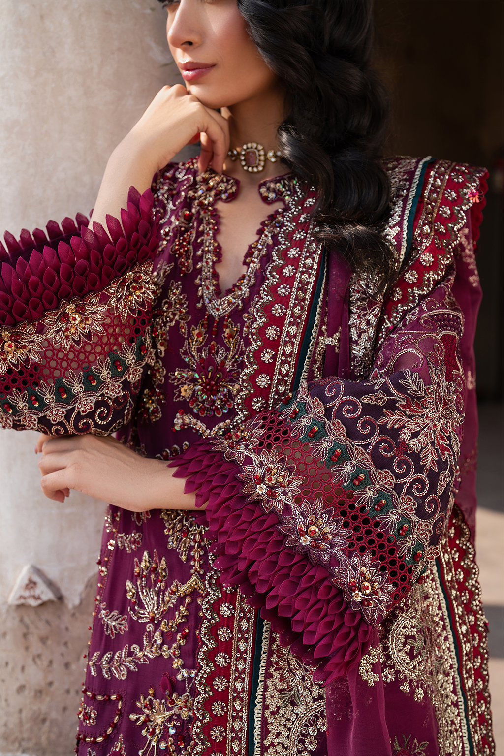 Iznik | Luxury Chiffon | ILC-04 - by - Libasekhas UK - Registered Vendor of : Iznik - 100% Original Designer Dresss