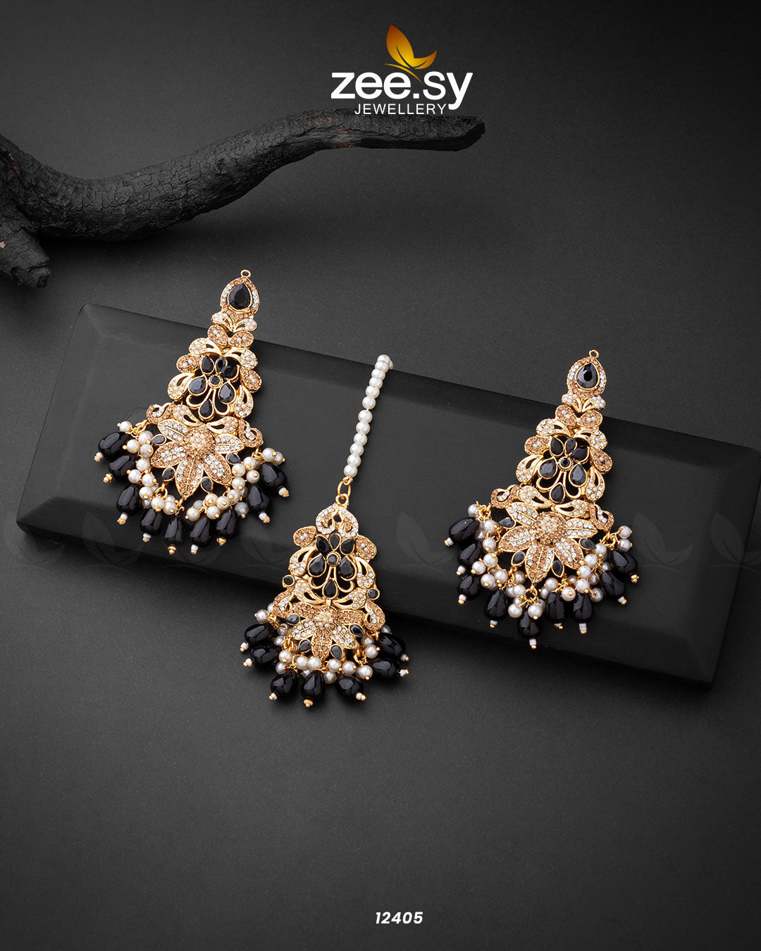 Sarah's Earrings - by - Libasekhas UK - Registered Vendor of : Zeesy - 100% Original Designer Dresss