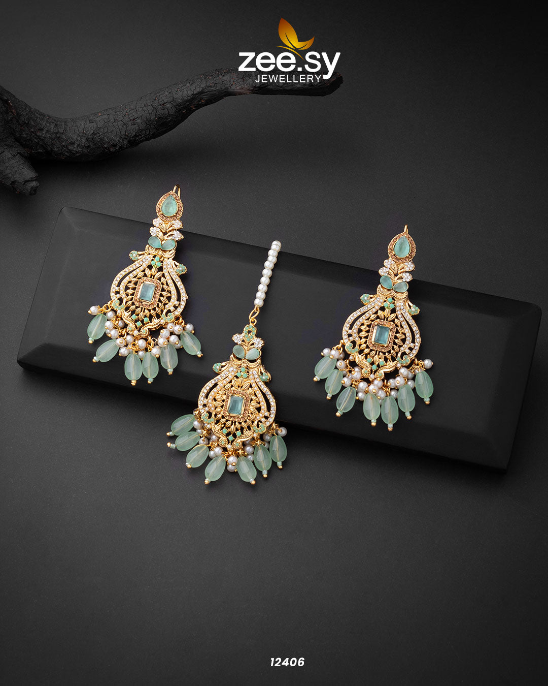Minal's Earrings - by - Libasekhas UK - Registered Vendor of : Zeesy - 100% Original Designer Dresss