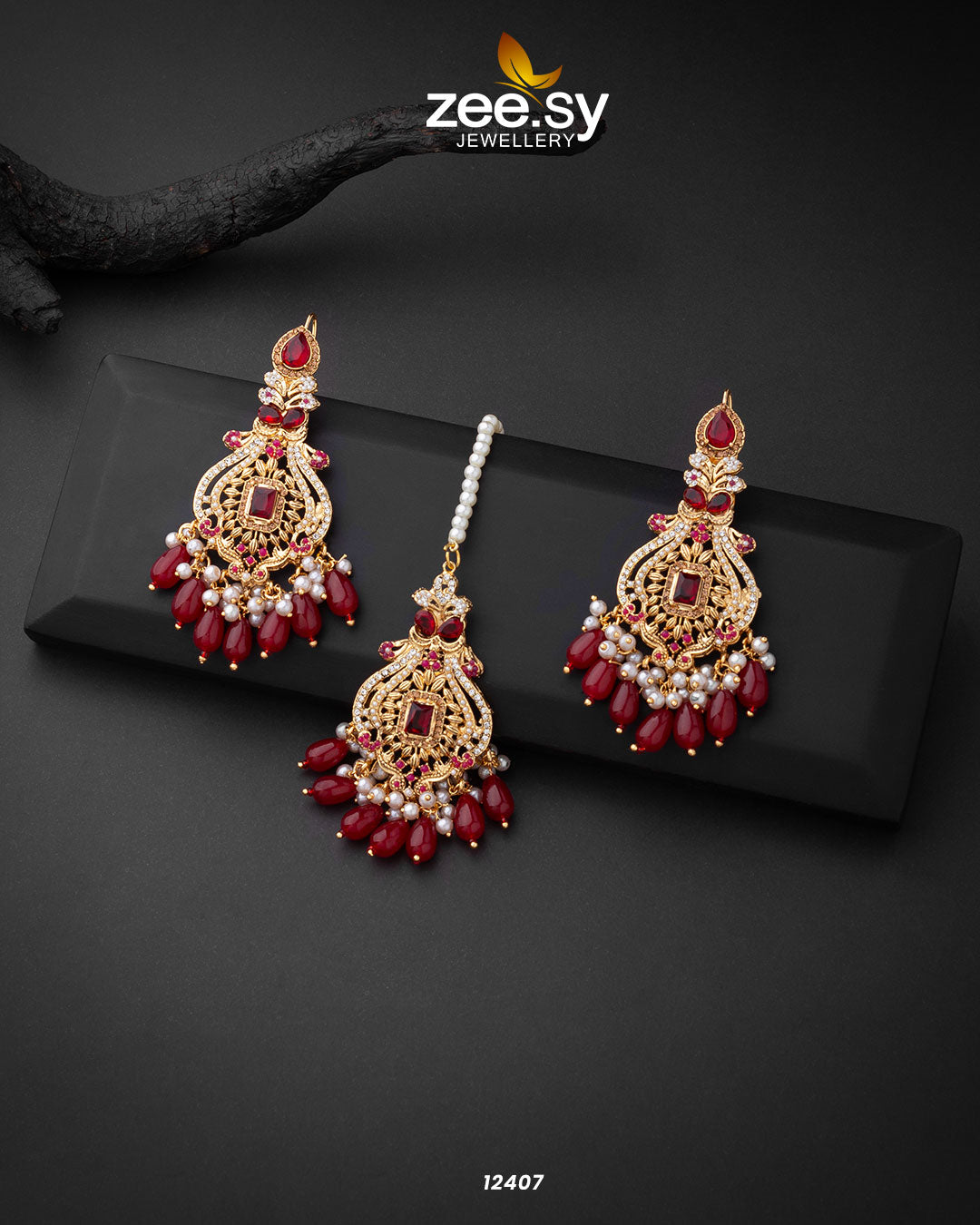 Minal's Earrings - by - Libasekhas UK - Registered Vendor of : Zeesy - 100% Original Designer Dresss