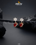 Heart Earrings - by - Libasekhas UK - Registered Vendor of : Zeesy - 100% Original Designer Dresss