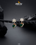 Heart Earrings - by - Libasekhas UK - Registered Vendor of : Zeesy - 100% Original Designer Dresss