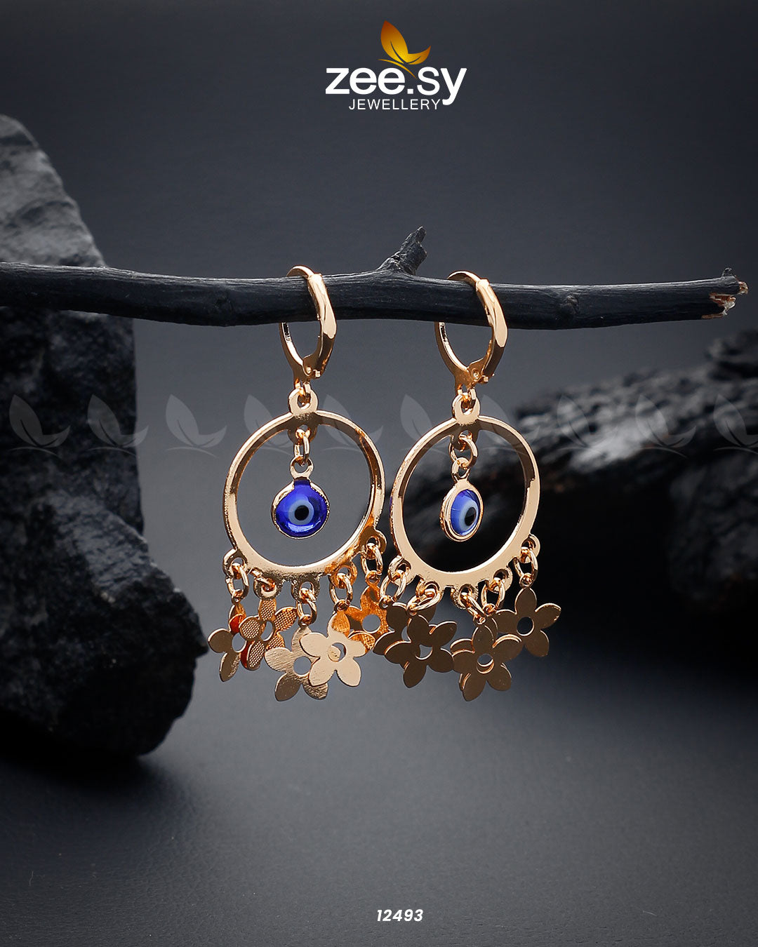 Translucent Earrings - by - Libasekhas UK - Registered Vendor of : Zeesy - 100% Original Designer Dresss